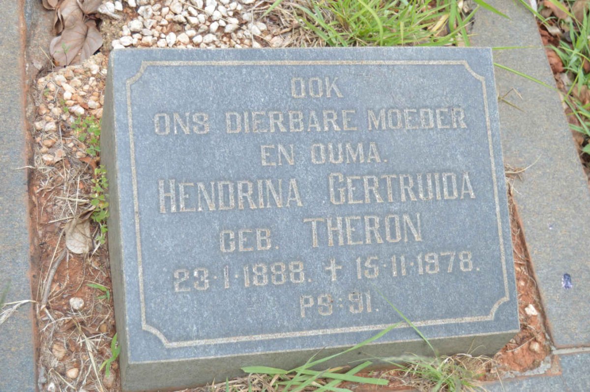 LOUW Petrus Johannes Hendrik 1874-1944 &amp; Hendrina Gertruida THERON 1888-1978