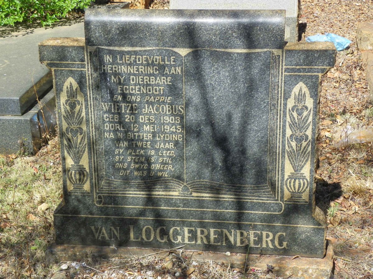LOGGERENBERG Wietze Jacobus, van 1903-1945