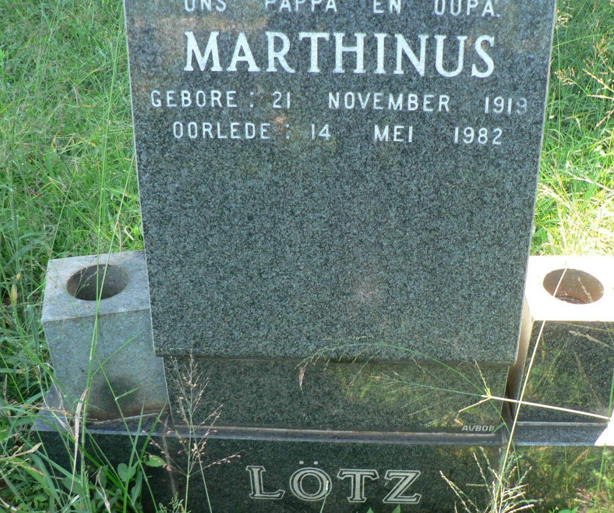 LOTZ Marthinus 1919-1982