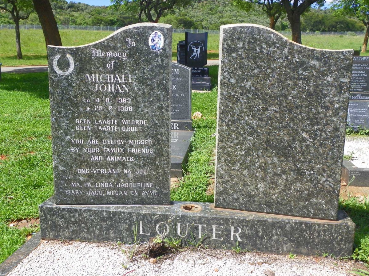 LOUTER Michael Johan 1969-1996
