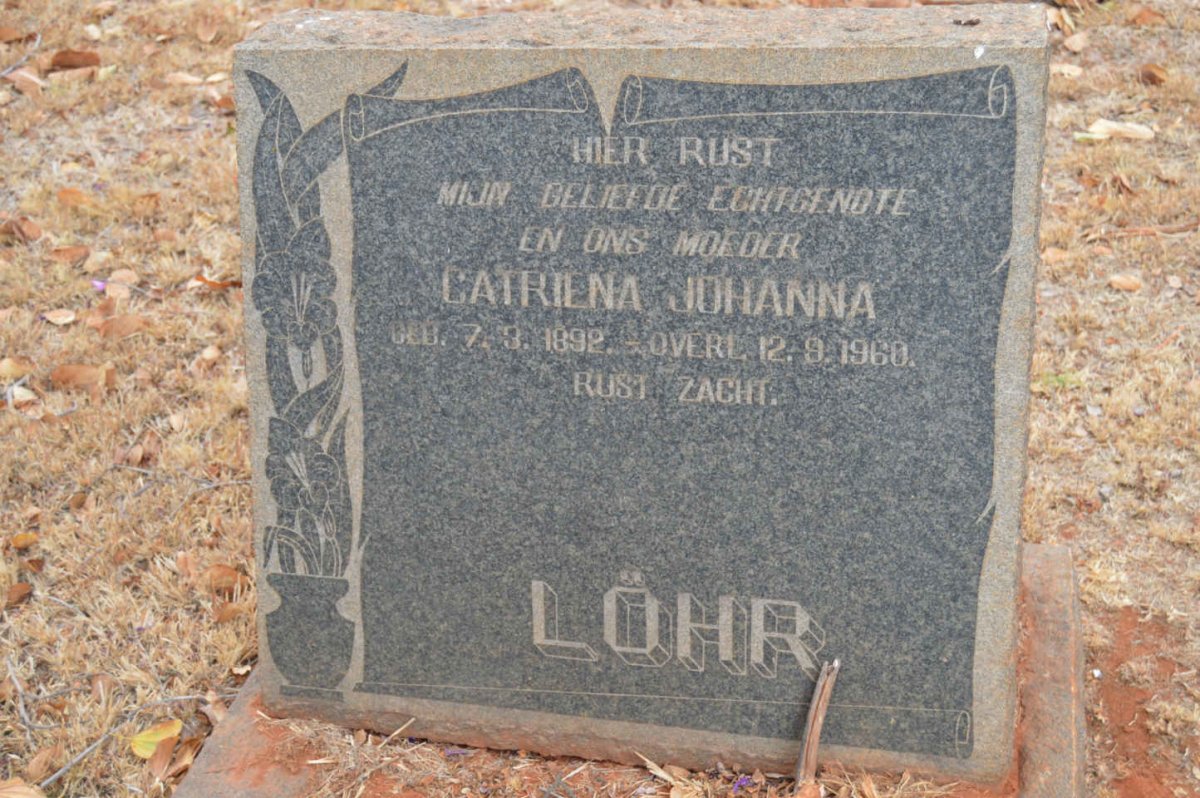 LÖHR Catriena Johanna 1892-1960