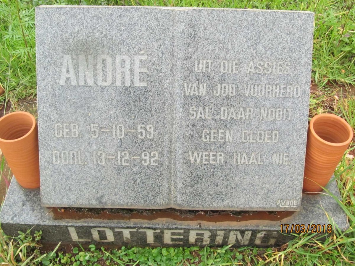 LOTTERING Andre 1959-1992