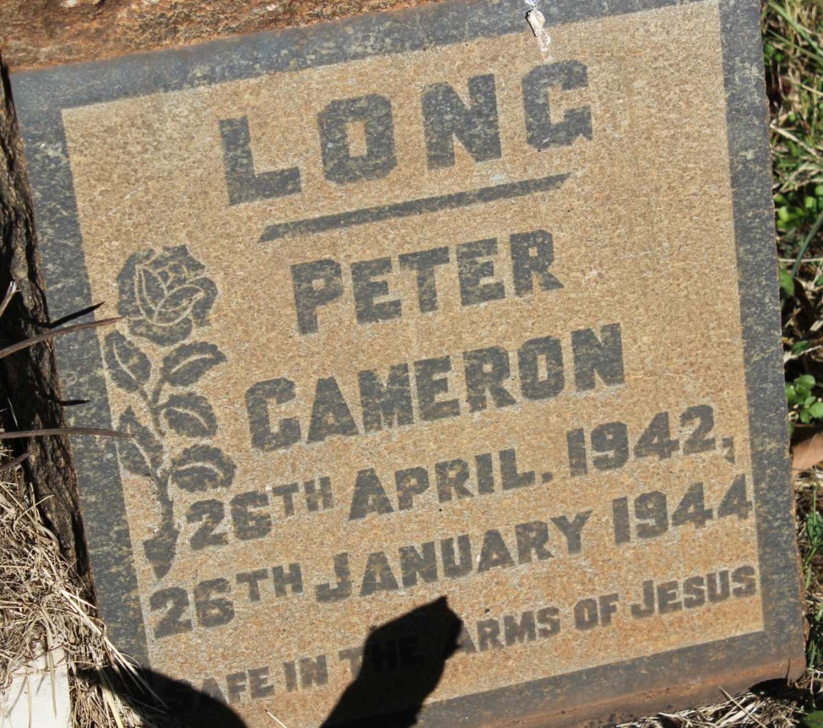 LONG Peter Cameron 1942-1944