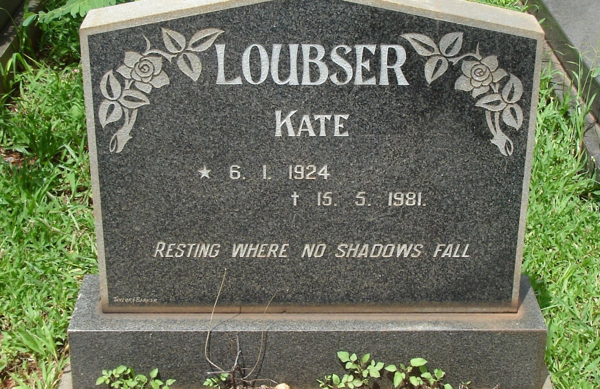 LOUBSER Kate 1924-1981
