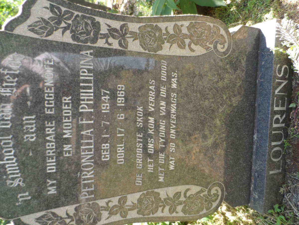LOURENS Petronella F. Phillipina 1947-1969
