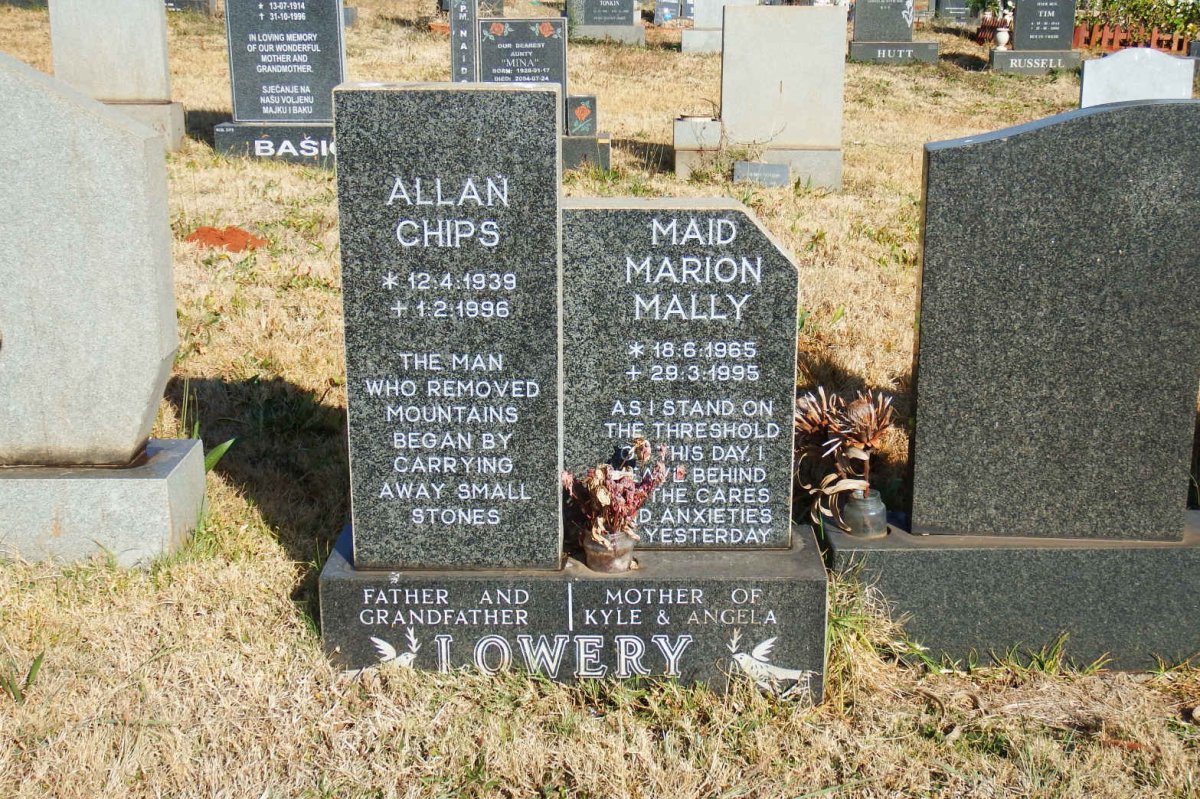 LOWERY Allan Chips 1939-1996 :: LOWERY Maid Marion Mally 1965-1995
