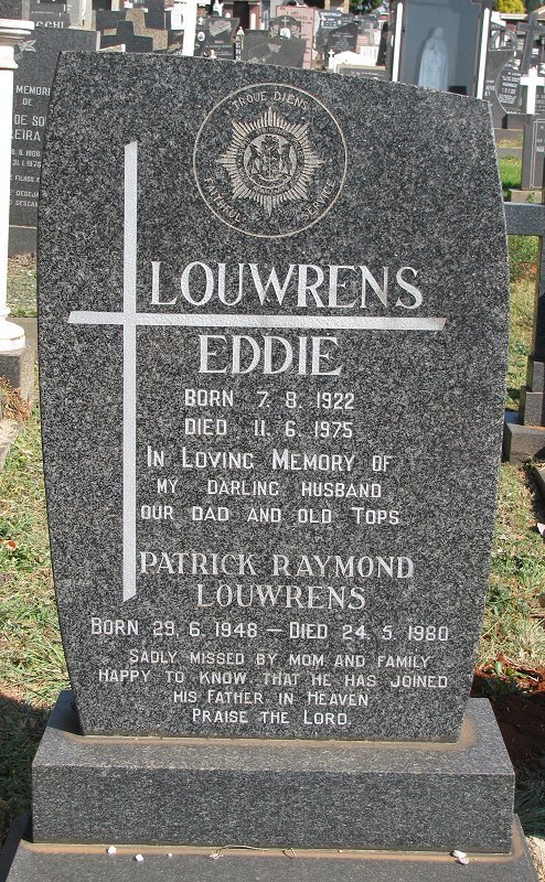 LOUWRENS Eddie 1922-1975 :: LOUWRENS Patrick Raymond 1948-1980