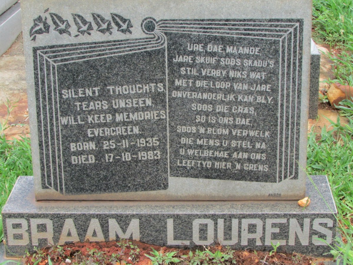LOURENS Braam 1935-1983
