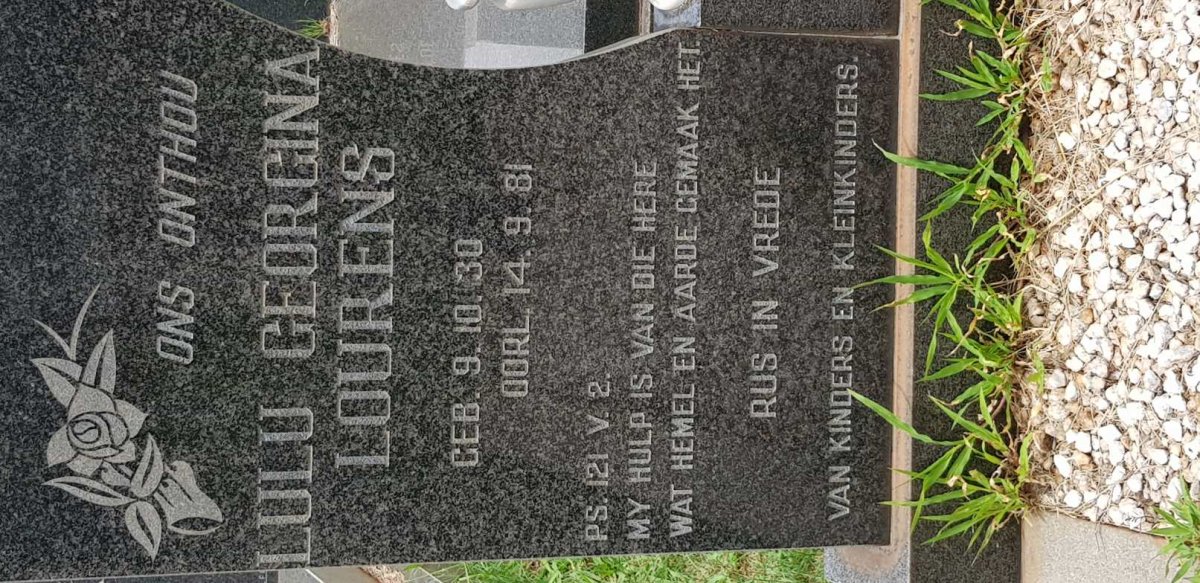 LOURENS Lulu Georgina 1930-1981