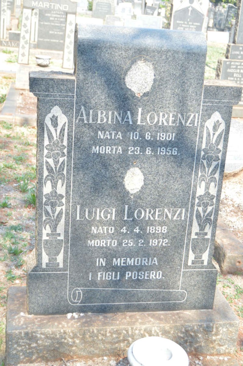 LORENZI Luigi 1898-1972 &amp; Albina 1901-1956