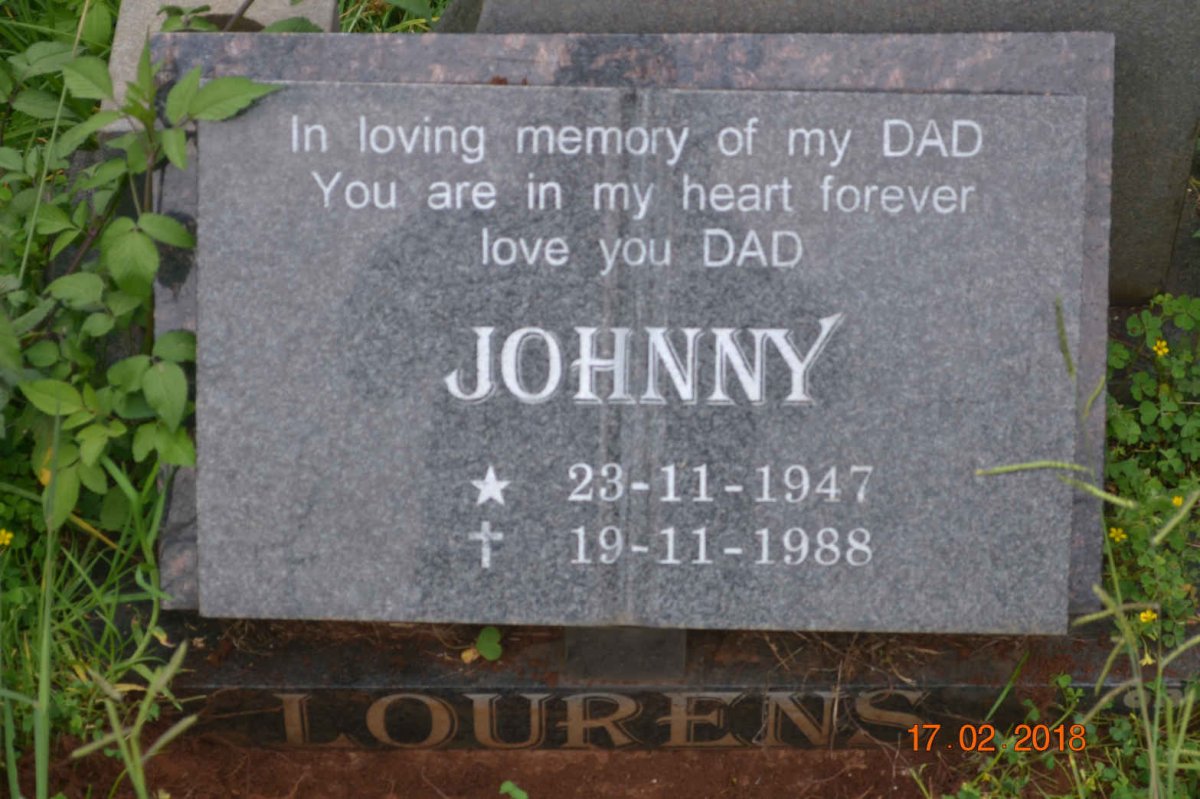 LOURENS Johnny 1947-1988