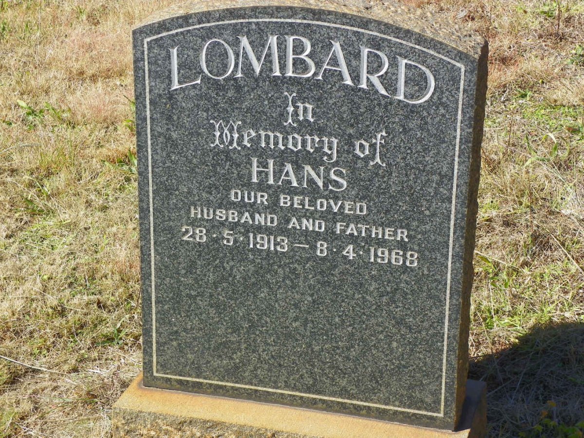 LOMBARD Hans 1913-1968