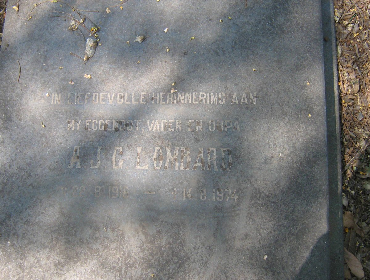 LOMBARD A.J.C. 1916-1974