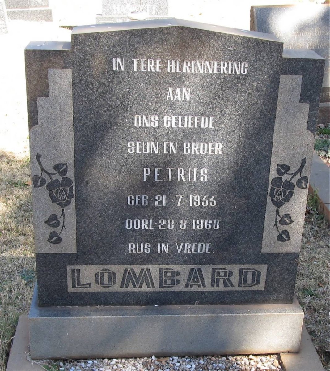LOMBARD Petrus 1955-1968