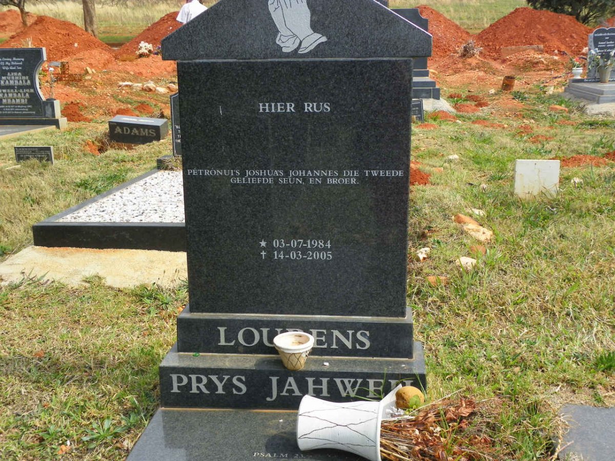 LOURENS Petronui's Joshua's Johannes 1984-2005