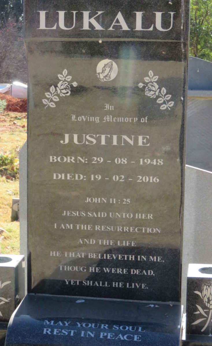 LUKALU Justine 1948-2016