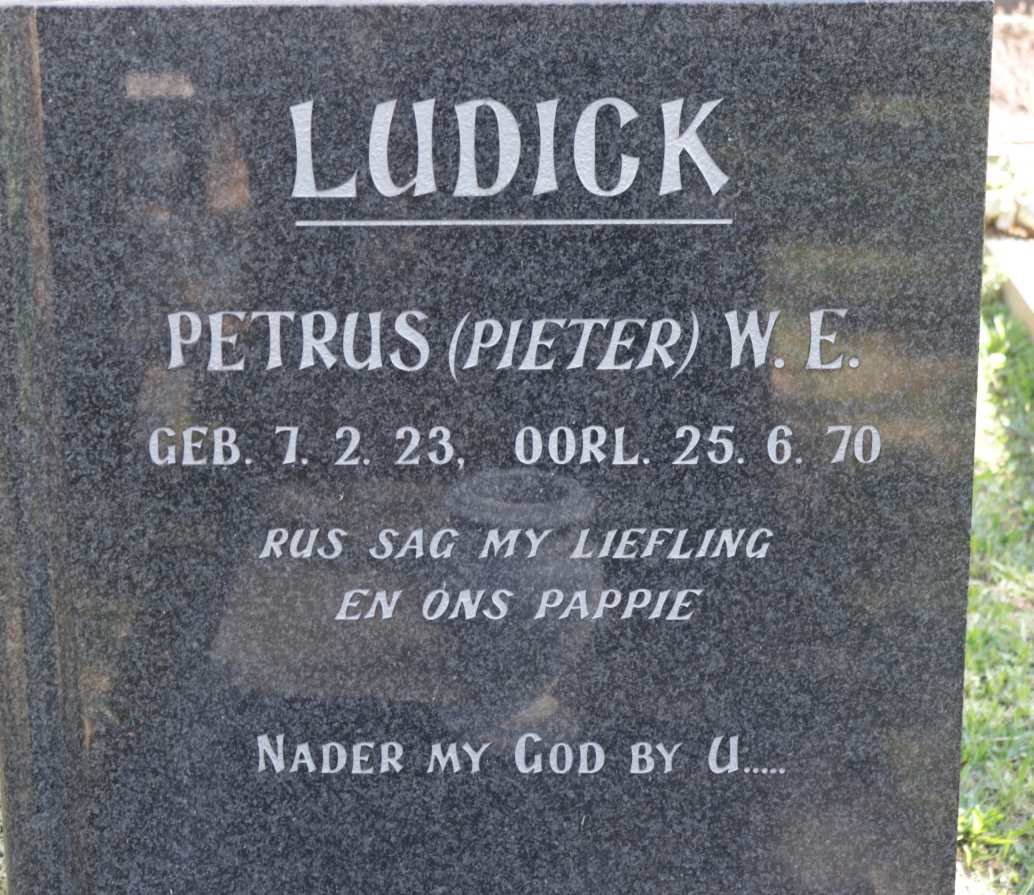 LUDICK Petrus W.E. 1923-1970