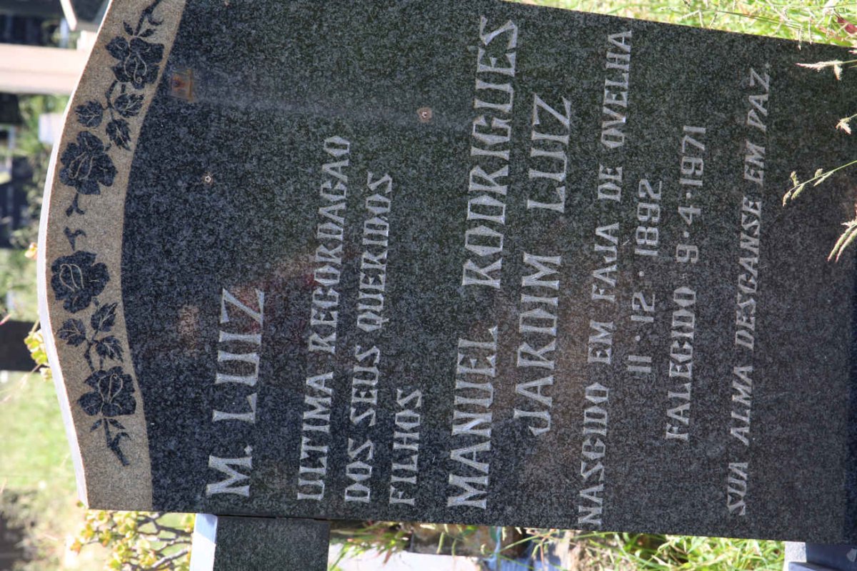 LUIZ Manuel Rodrigues Jardim 1892-1971