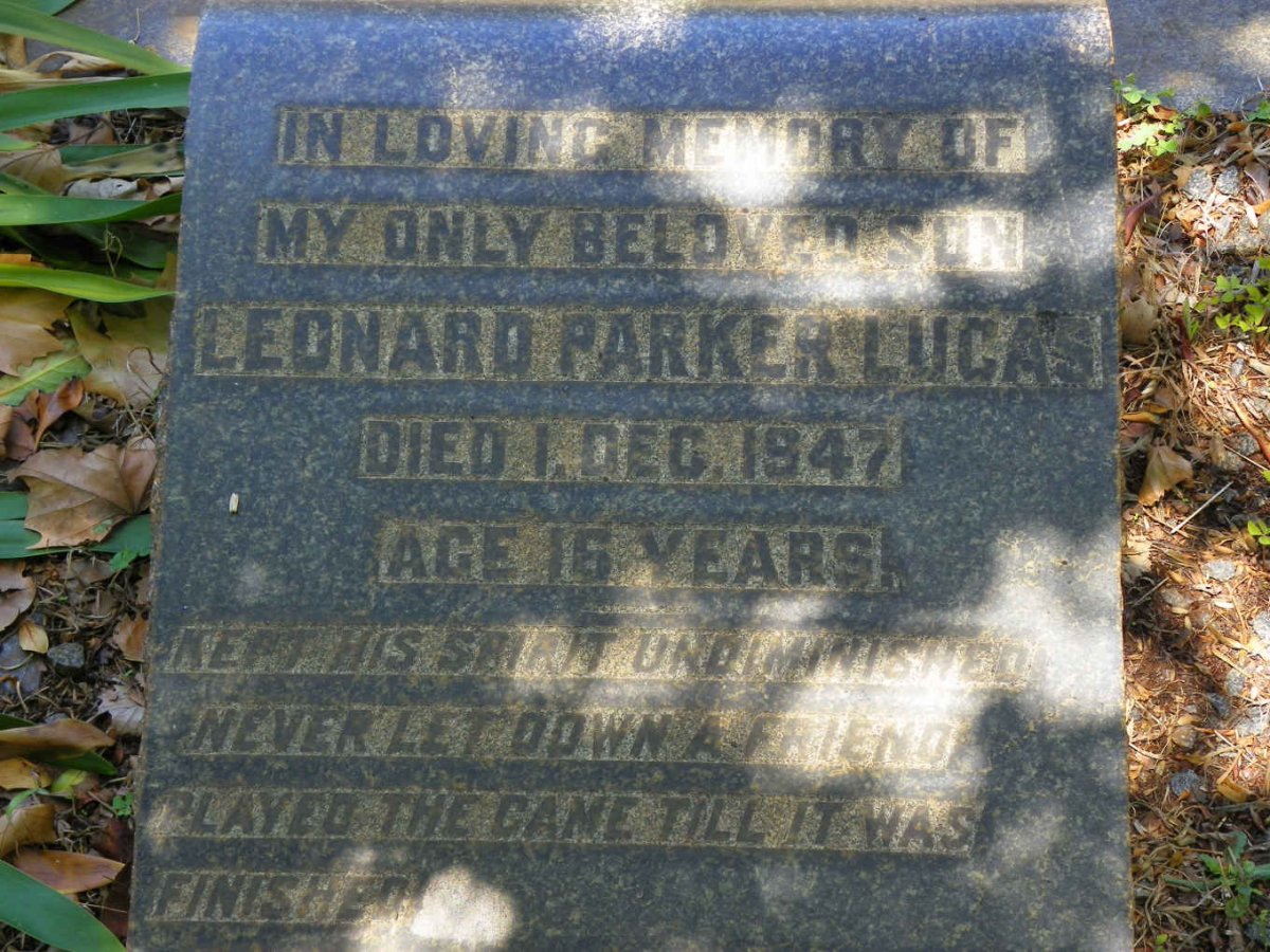 LUCAS Leonard Parker -1947