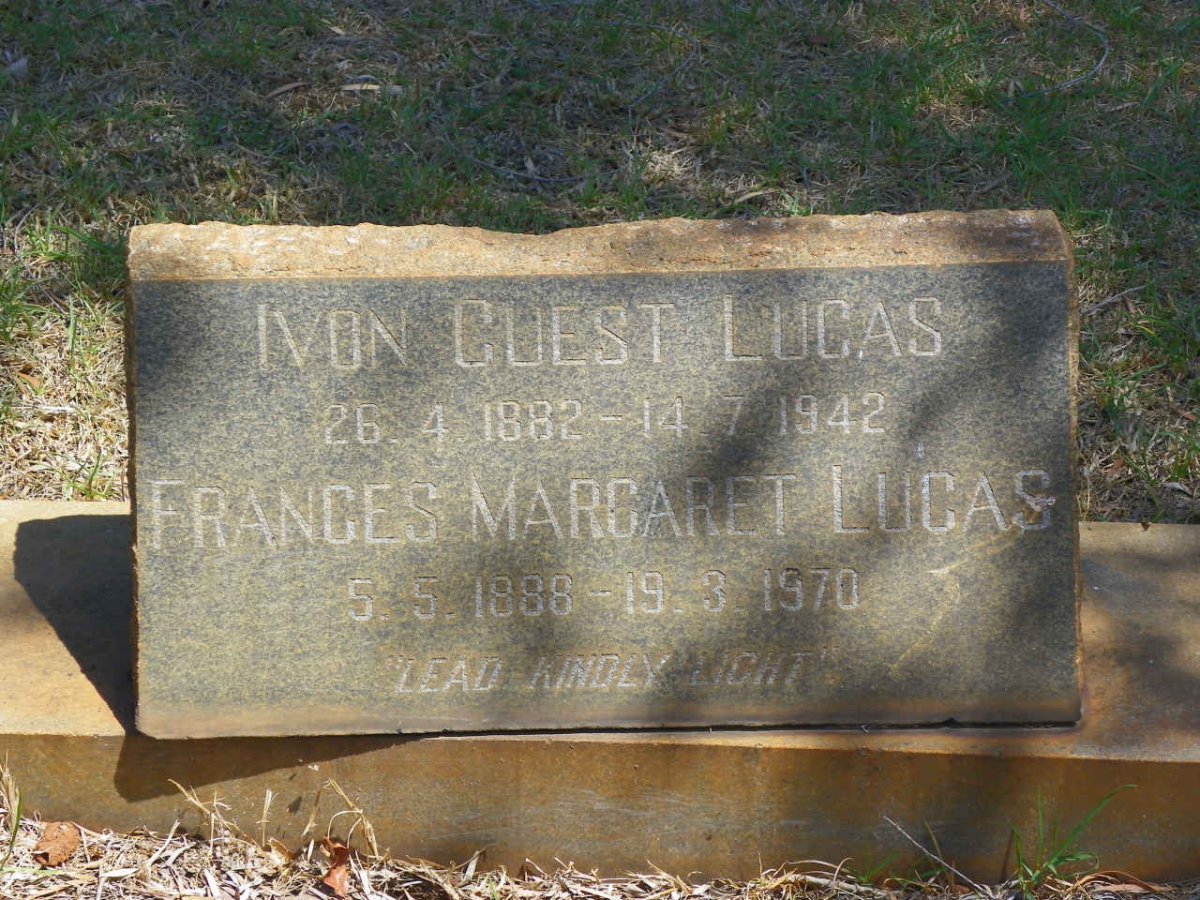 LUCAS Ivon Guest 1882-1942 &amp; Frances Margaret 1888-1970