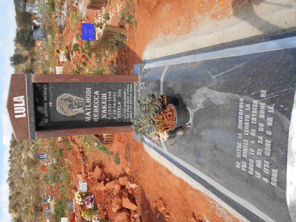 LULA Matlhodi Rebecca Nakedi 1946-2021