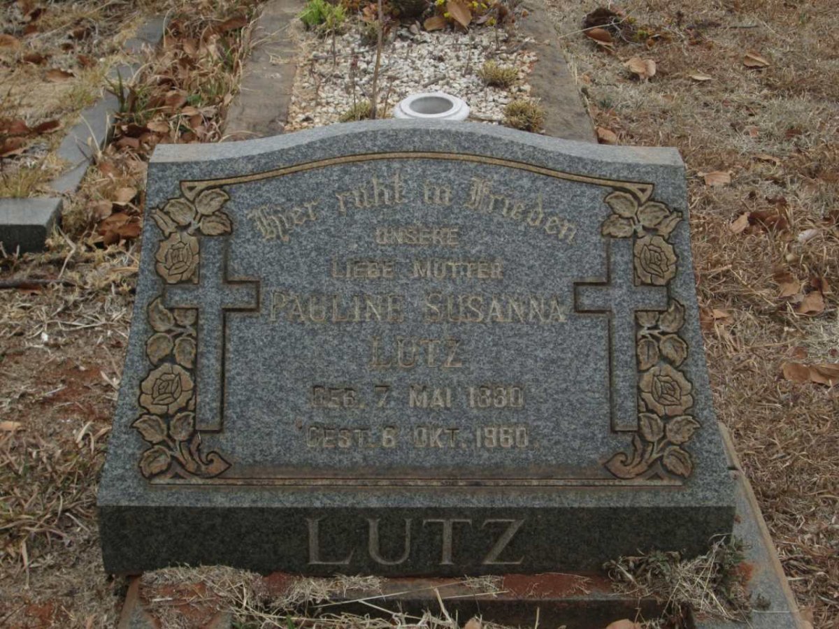 LUTZ Pauline Susanna 1880-1960