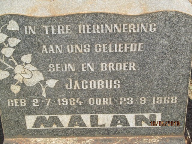 MALAN Jacobus 1964-1968