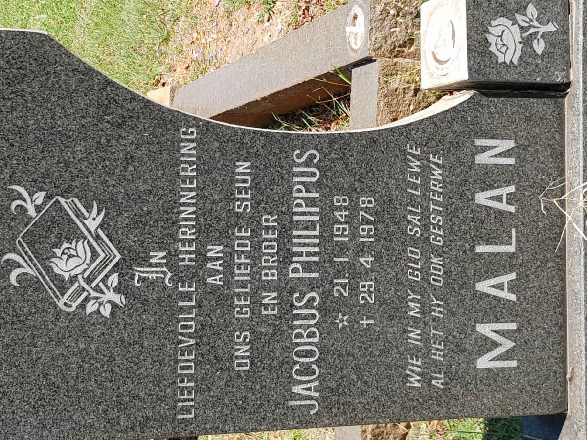 MALAN Jacobus Philippus 1948-1978