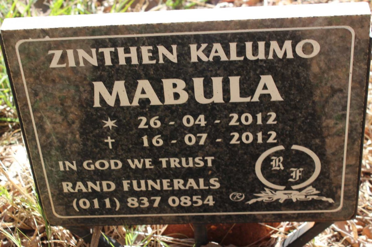 MABULA Zinthen Kalumo 2012-2012