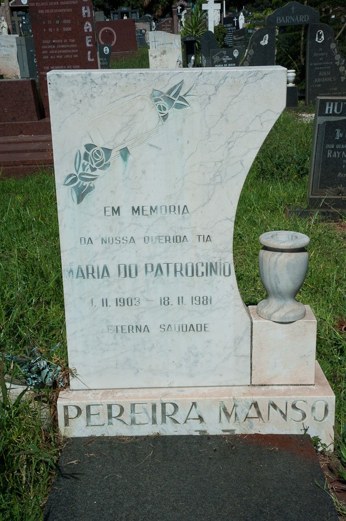 MANSO Maria do Patrocinio, PEREIRA 1903-1981