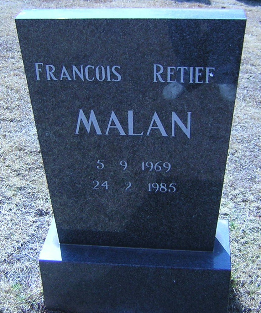 MALAN Francois Retief 1969-1985