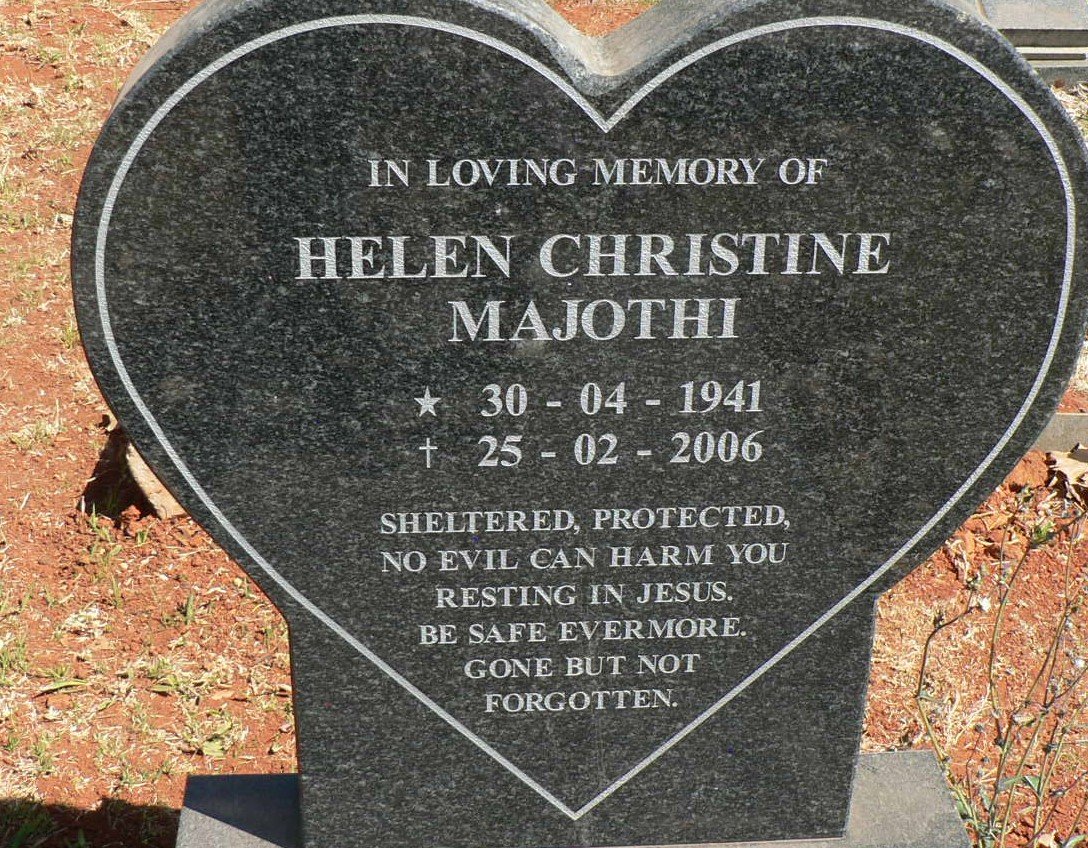 MAJOTHI Helen Christine 1941-2006