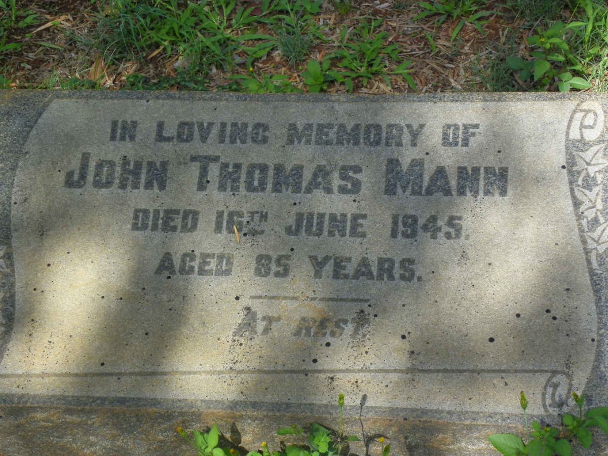 MANN John Thomas -1945
