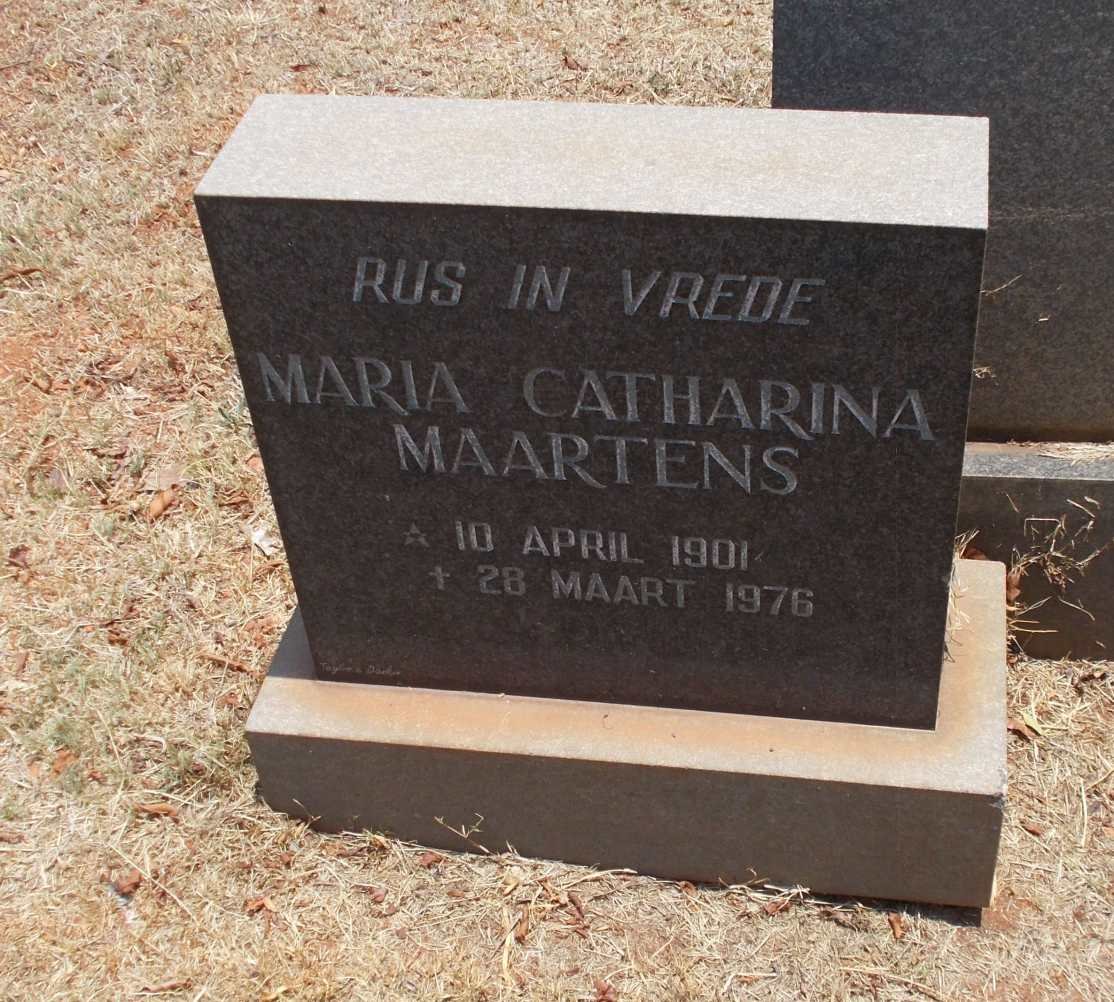 MAARTENS Maria Catharina 1901-1976