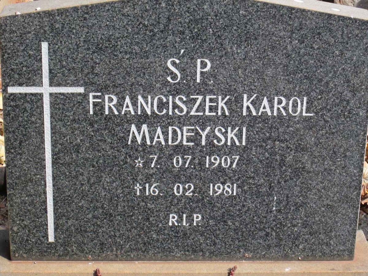 MADEYSKI Franciszek Karol 1907-1981