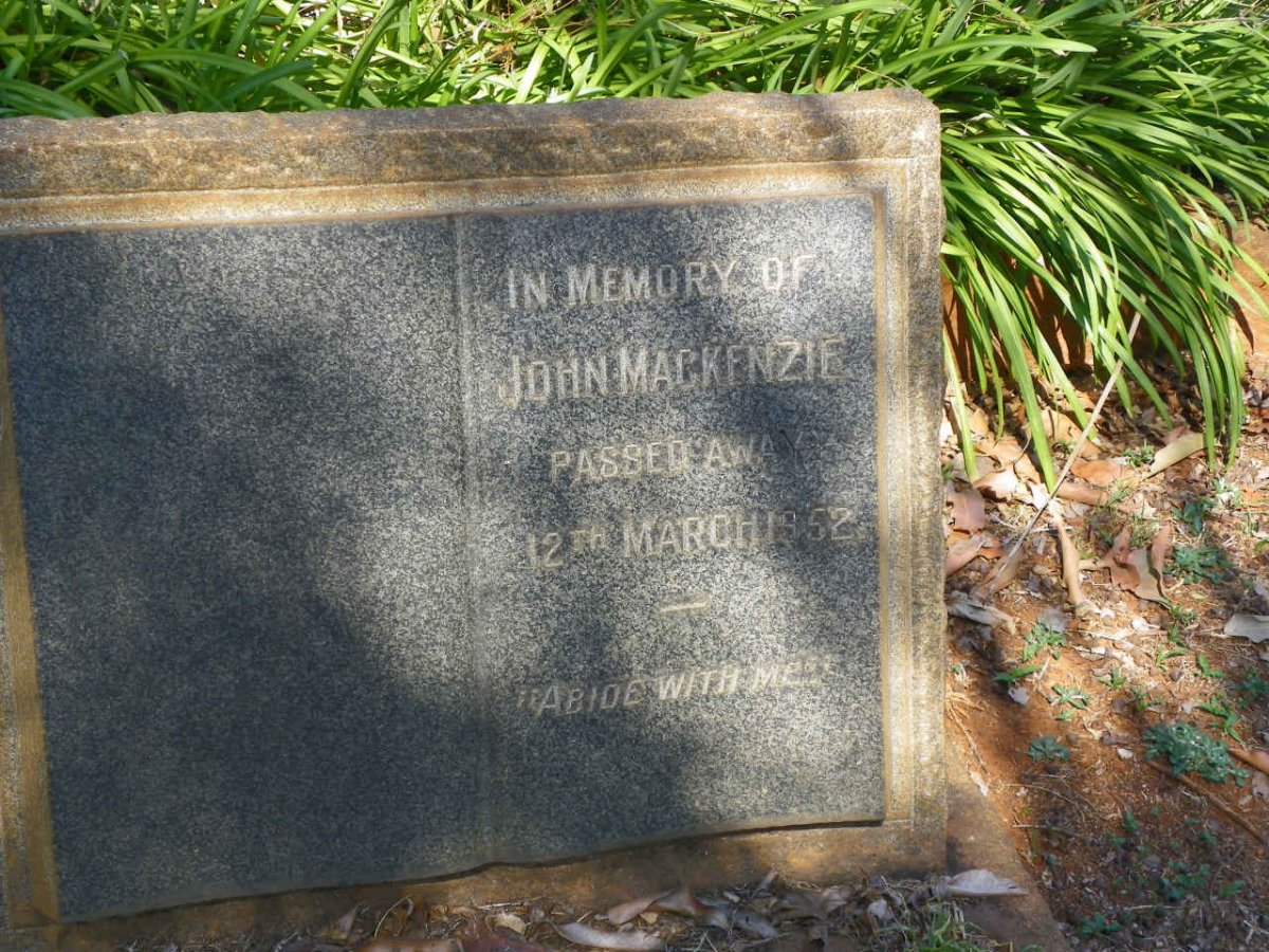 MACKENZIE John -1952