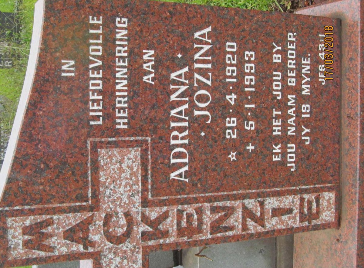 MACKENZIE Adriana Jozina 1920-1993