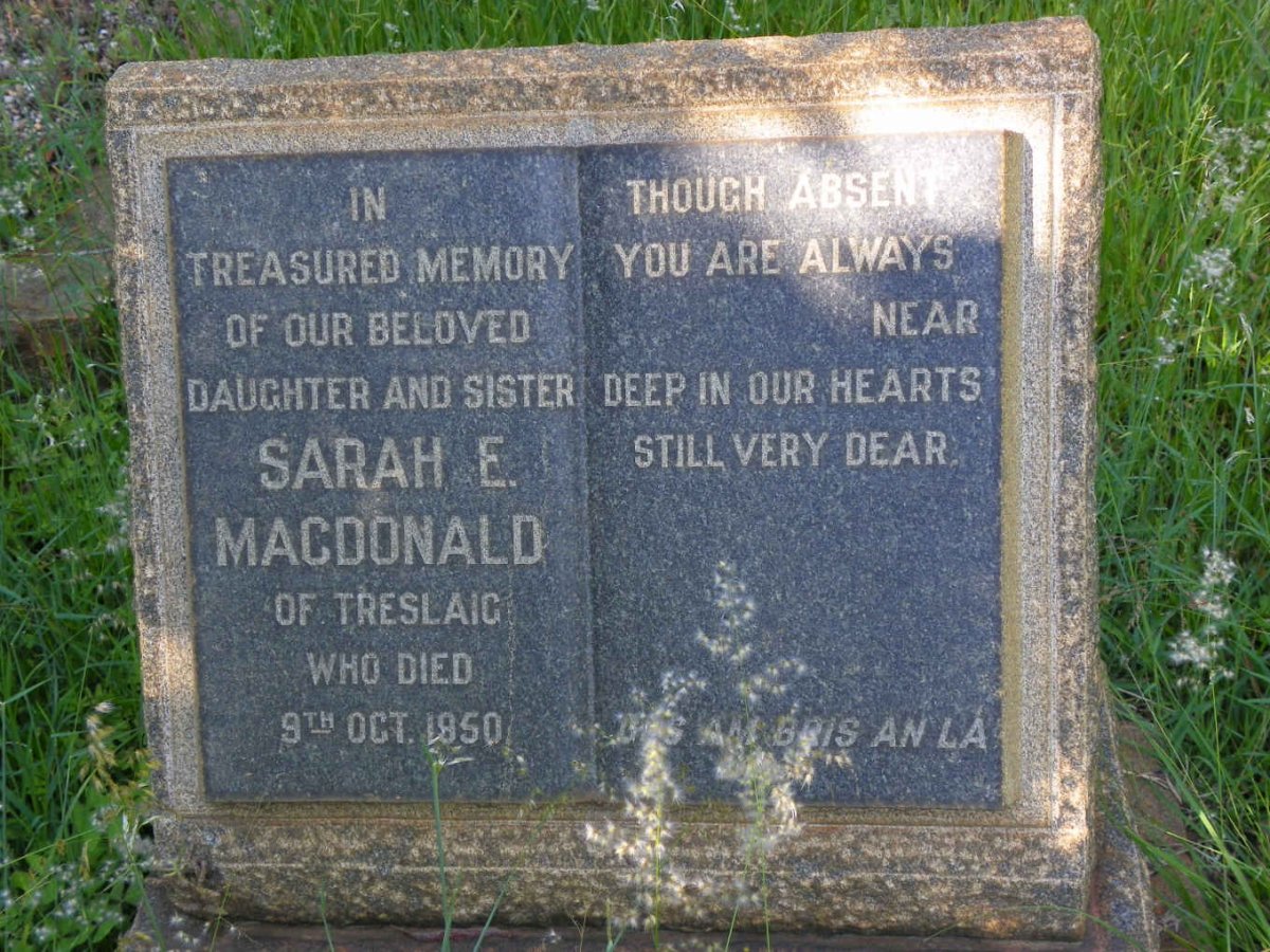 MACDONALD Sarah E. -1950