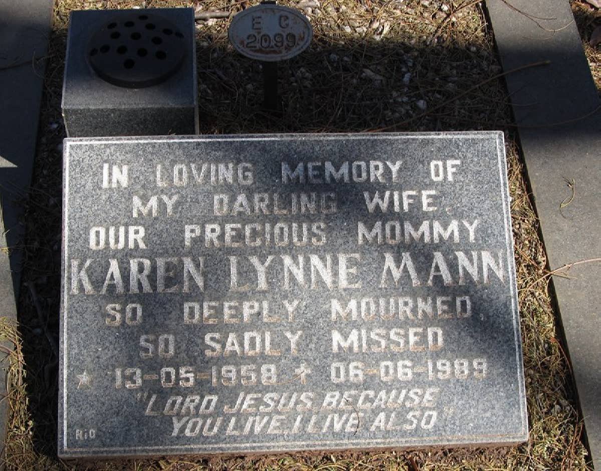 MANN Karen Lynne 1958-1989