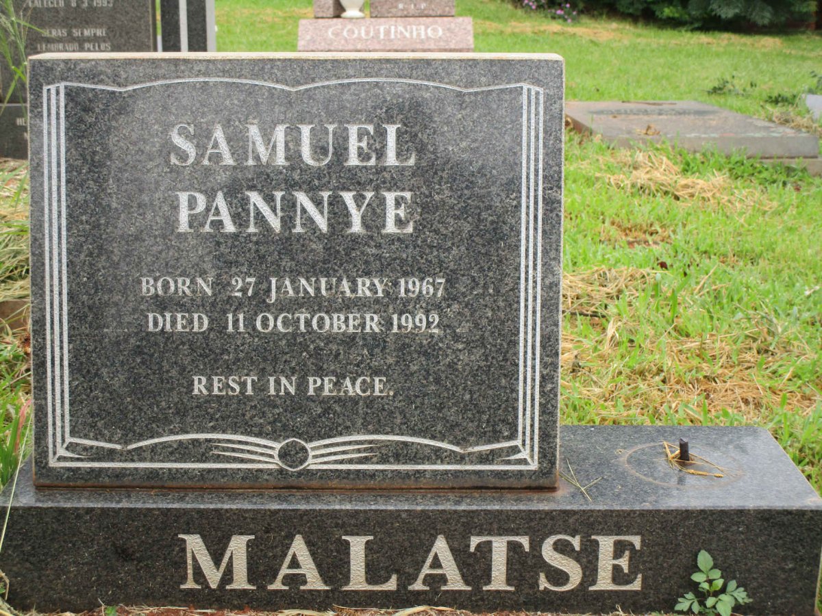 MALATSE Samuel Pannye 1967-1992