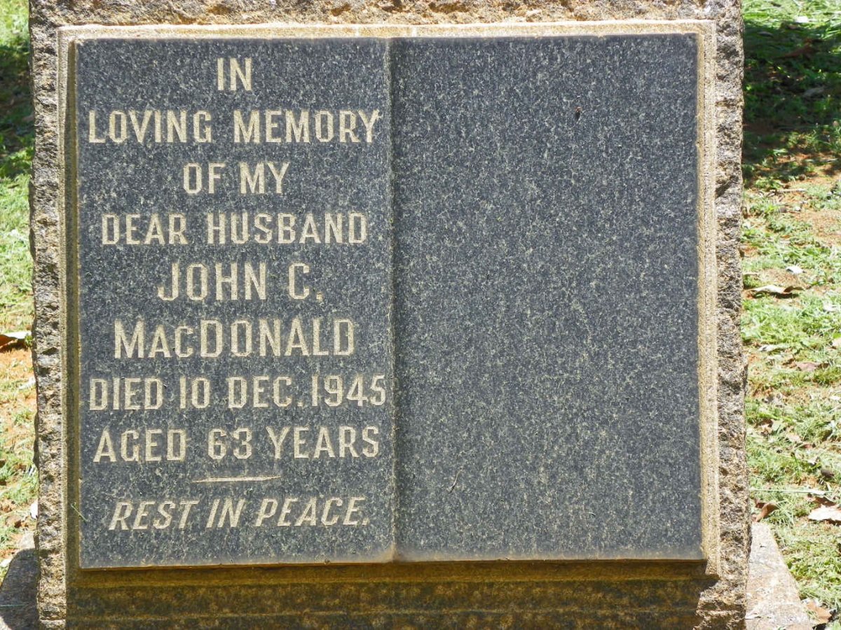 MacDONALD John C. -1945