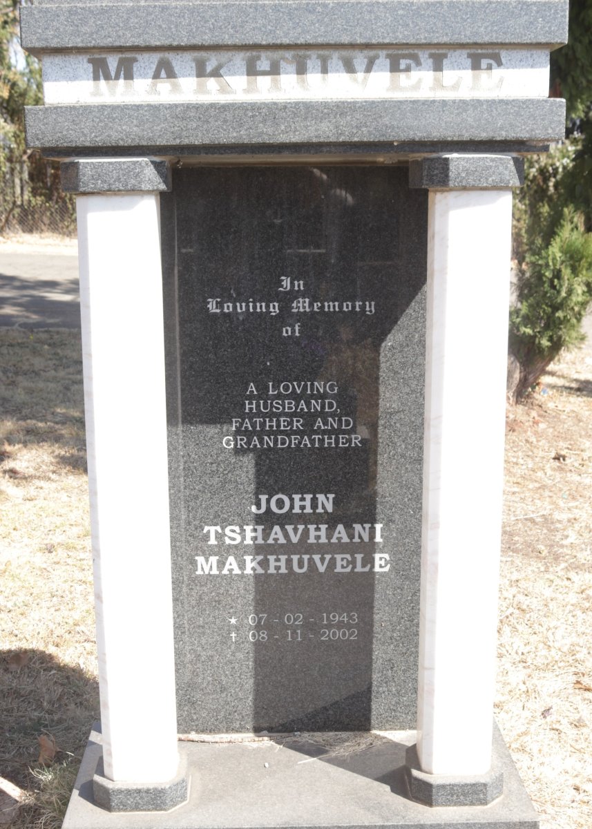 MAKHUVELE John Tshavhani 1943-2002