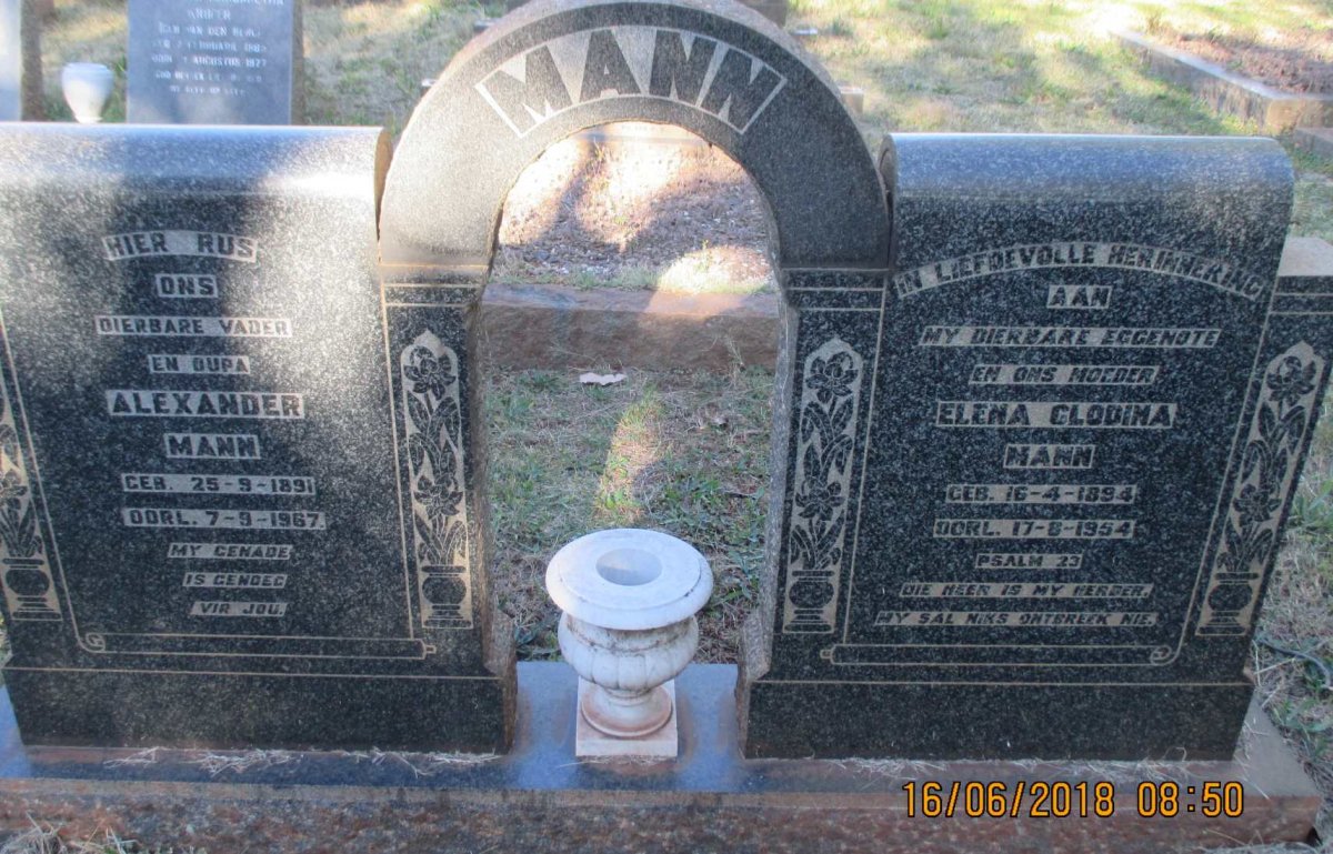 MANN Alexander 1891-1967 &amp; Elena Glodina 1894-1954