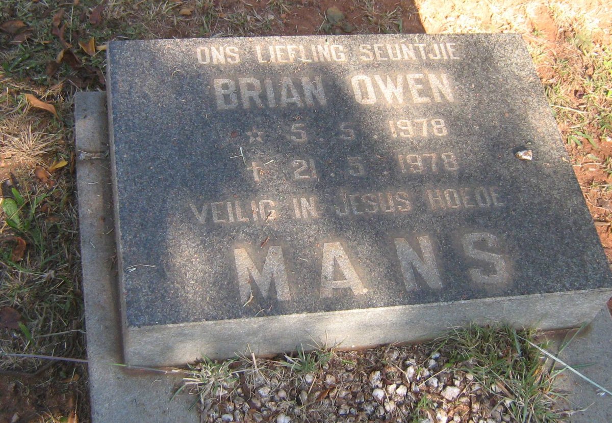 MANS Brian Owen 1978-1978
