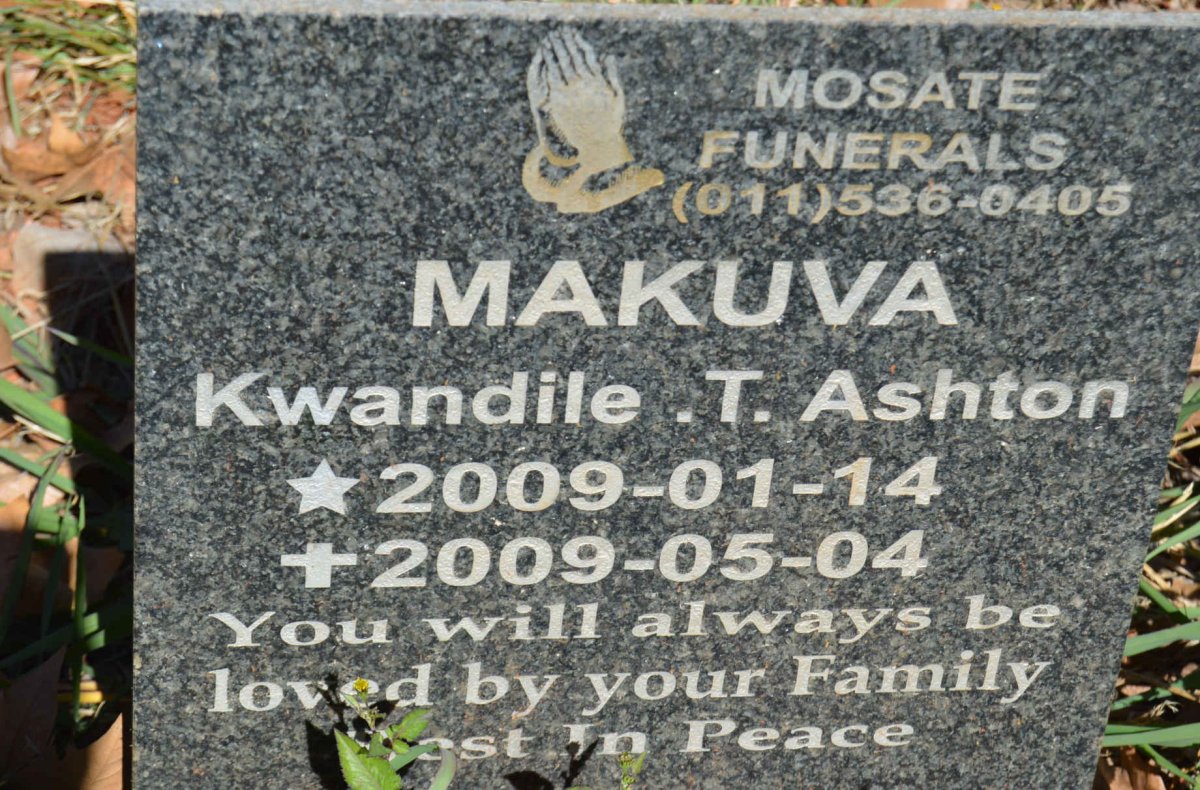 MAKUVA Kwandile T. Ashton 2009-2009