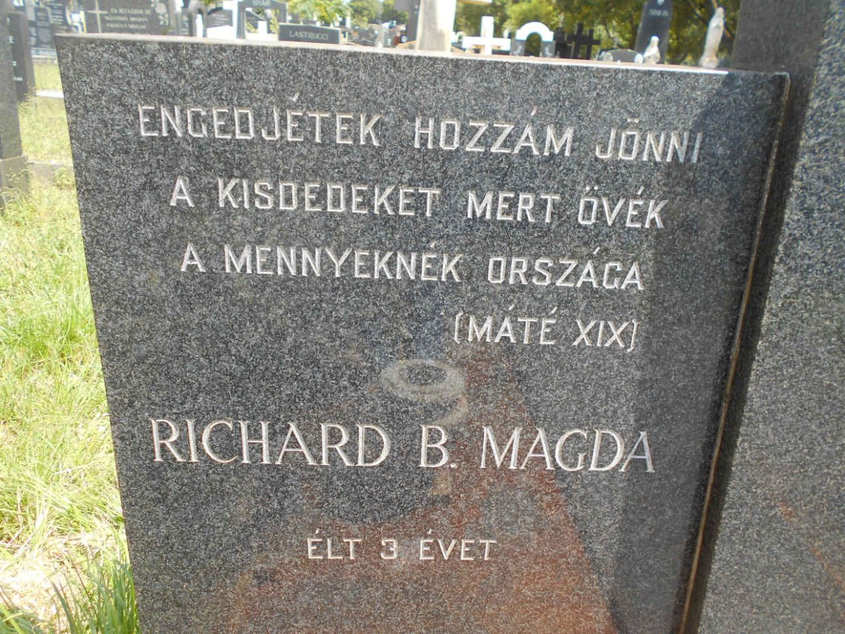 MAGDA Richard B.  :: GODDARD Gabriella 1939-1970