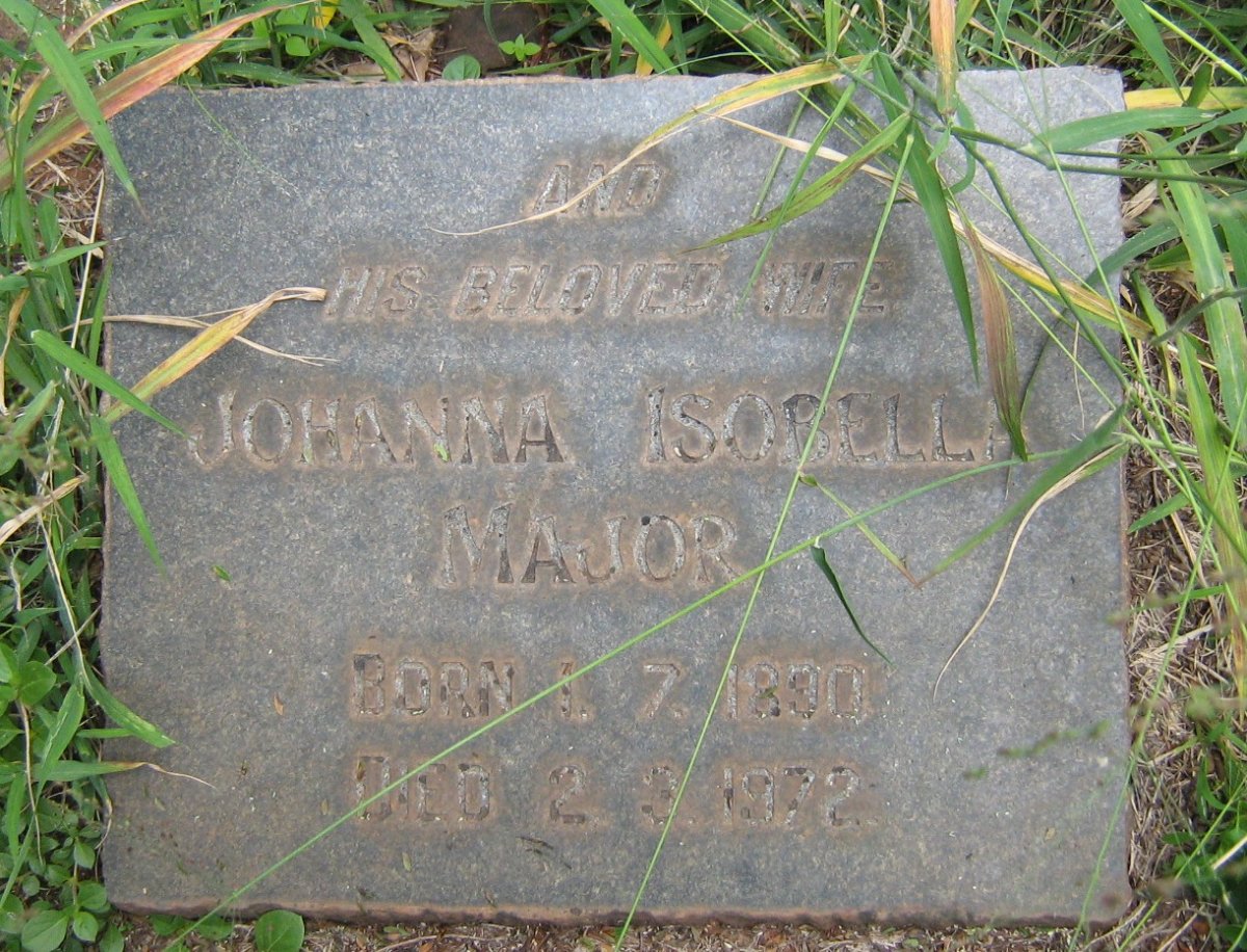 MAJOR Frederick William 1884-1950 &amp; Johanna Isobella 1890-1972