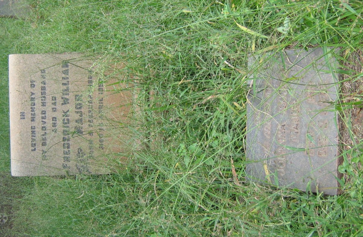 MAJOR Frederick William 1884-1950 &amp; Johanna Isobella 1890-1972