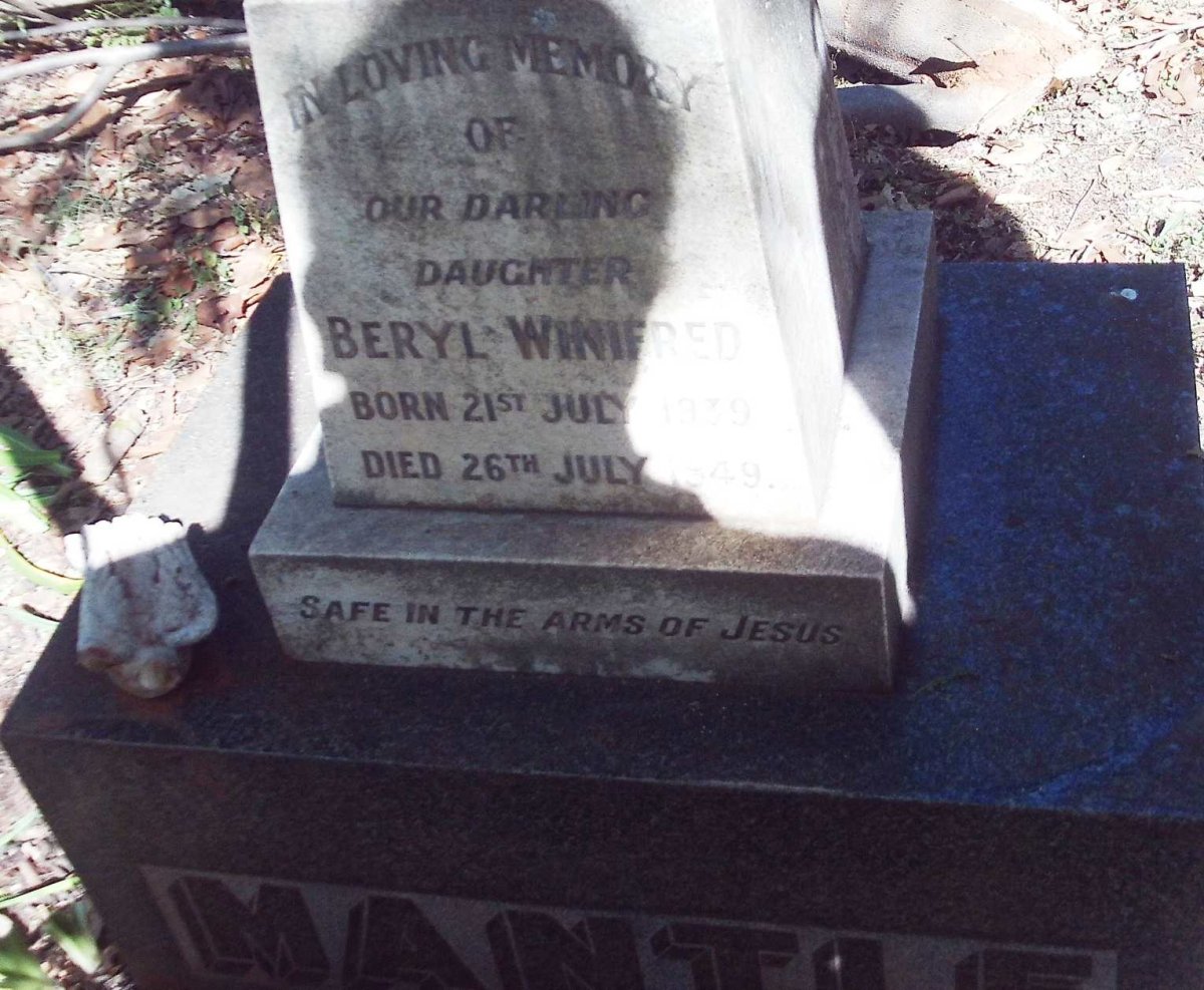 MANTLE Beryl Winifred 1939-1949