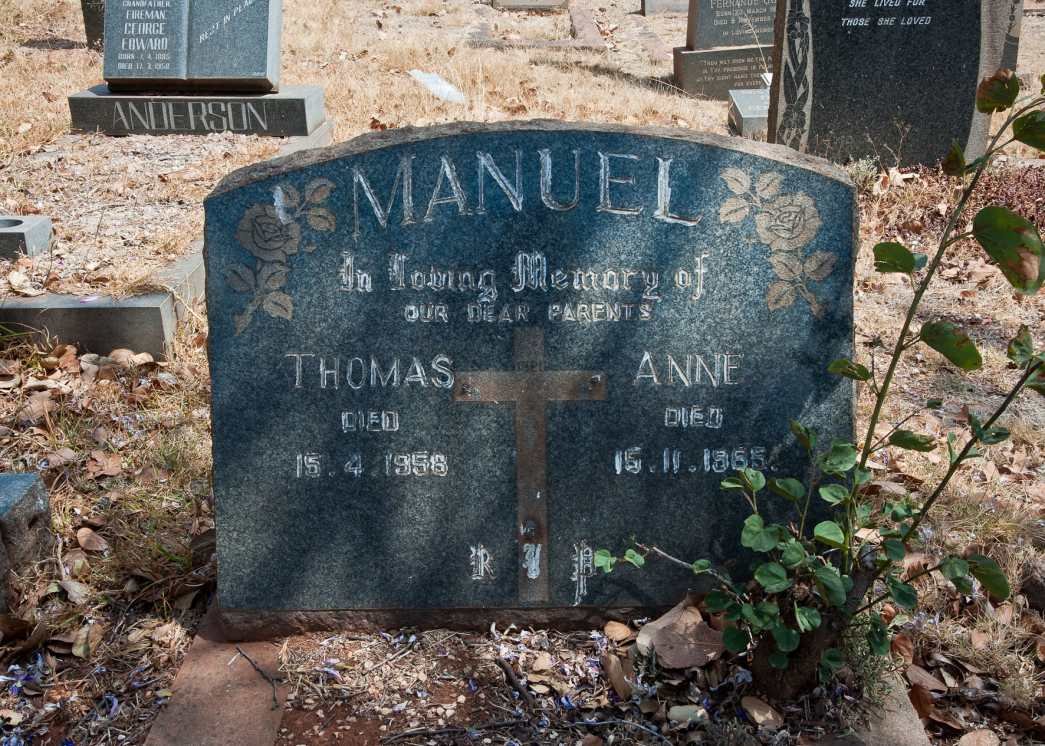 MANUEL Thomas -1958 &amp; Anne -1965